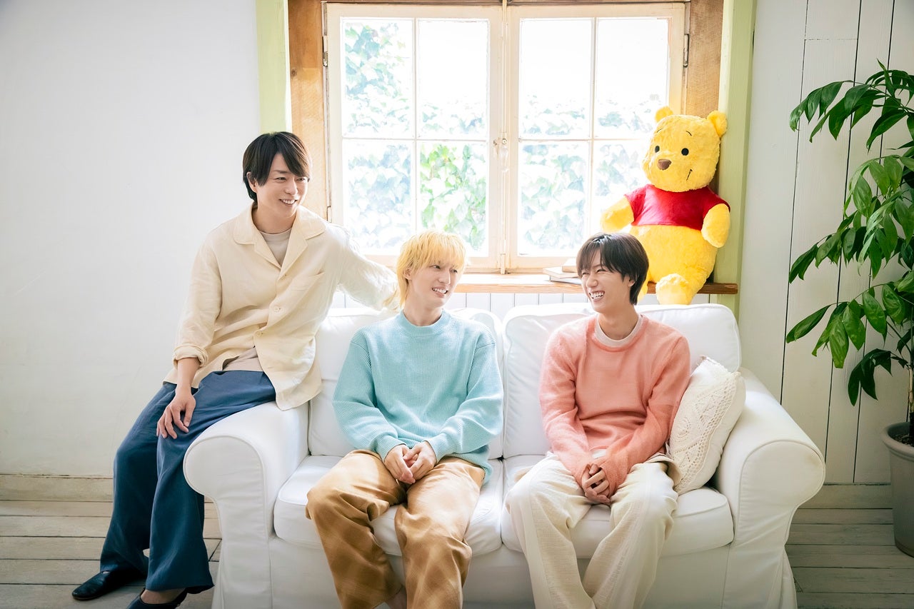 櫻井翔、川島如恵留、阿部亮平「プーさんタイム」スペシャルビジュアル（C）2026 Disney. Based on the "Winnie the Pooh" works by A.A. Milne and E.H. Shepard.