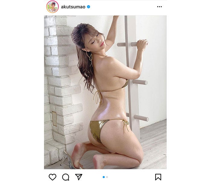 阿久津真央 オイルで輝く美ボディショットで悩殺 モデルプレス