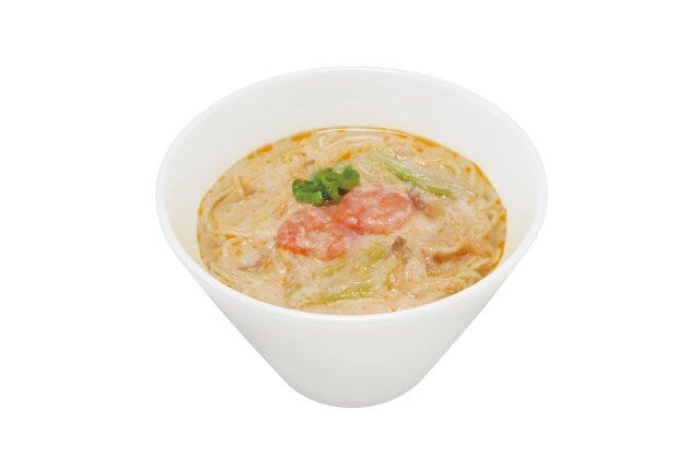 ミスタードーナツの台湾風ピリ辛豆乳野菜麺のビジュアル