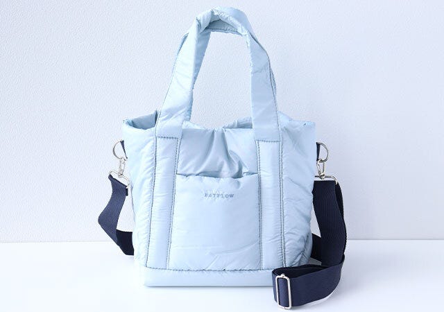 ベイフロー収納5ポケットキルティングバッグブルー ベイフロー収納5ポケットキルティングバッグブルー