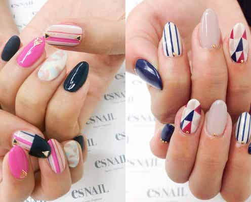 指を綺麗に見せる効果あり!バリエ豊富な“ストライプネイル”でオシャレ度アップ