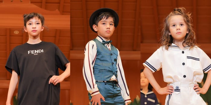 (左)ベストランウェイ賞/まりあむ、(中央)最人気キッズモデル賞/Arya、(右)潜在力賞/Michael Taiga(提供画像)