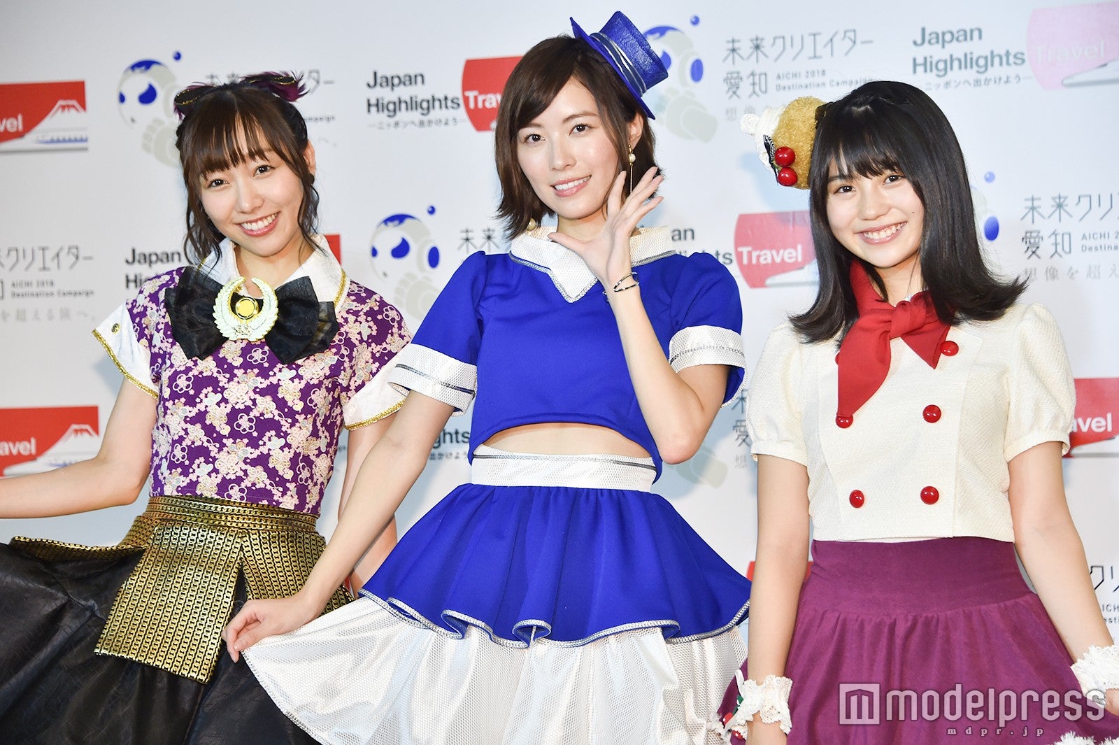 須田亜香里、松井珠理奈、小畑優奈 （C）モデルプレス