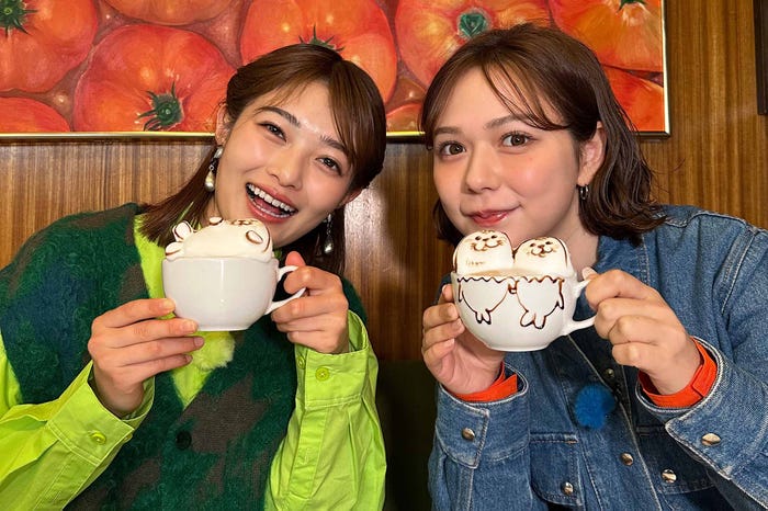 井上咲楽、村重杏奈(C)フジテレビ