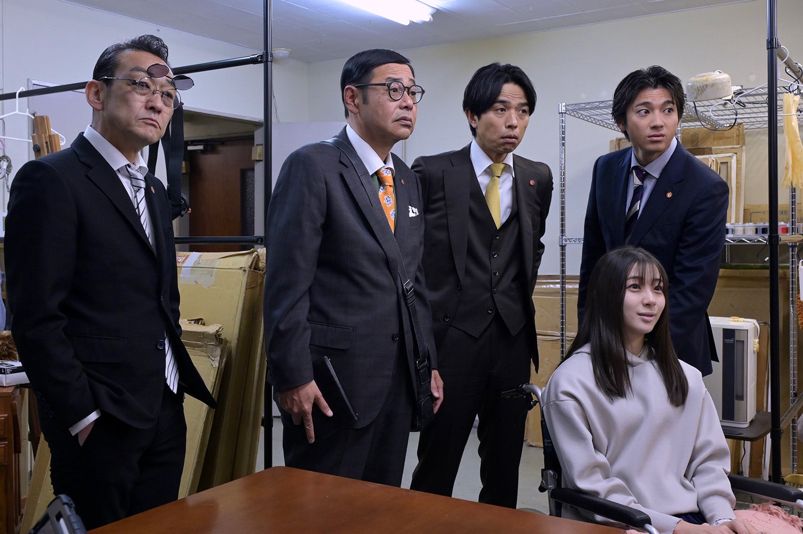 吹越満、田口浩正、井ノ原快彦、山田裕貴、足立梨花（C）テレビ朝日