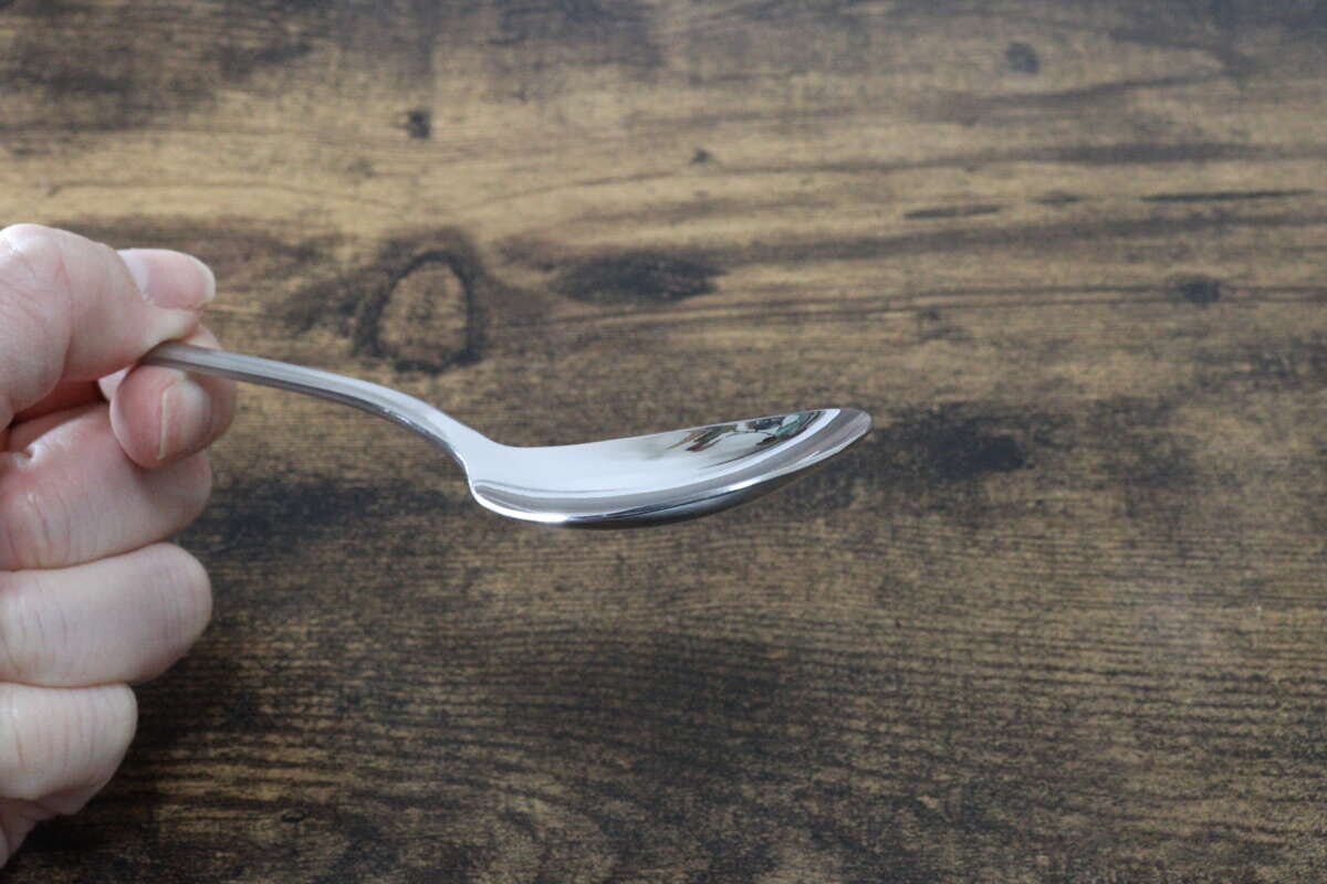 シンプルステンレススプーン&お箸セット スプーンの形状 シンプルステンレススプーン&お箸セット スプーンの形状