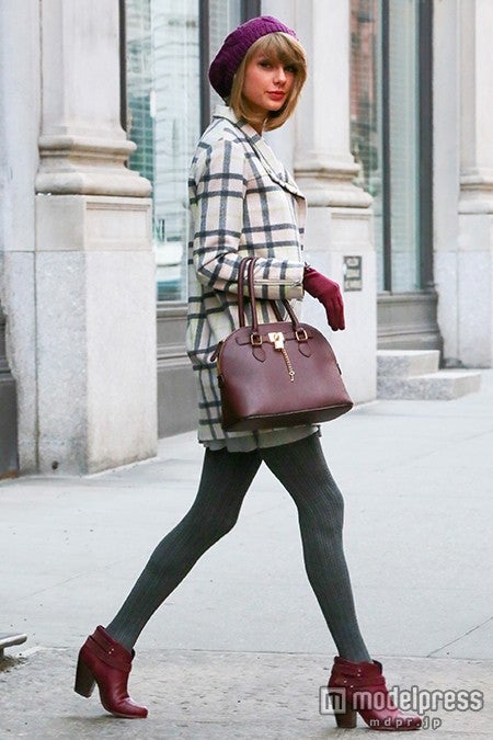 チェック柄コート／Photo：Getty Images