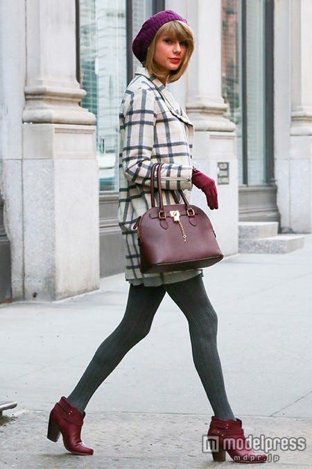 チェック柄コート/Photo:Getty Images