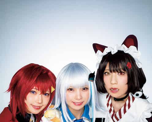 えなこ&篠崎こころ&つんこ、美ボディ全開 「にじさんじ」コラボグラビアも披露