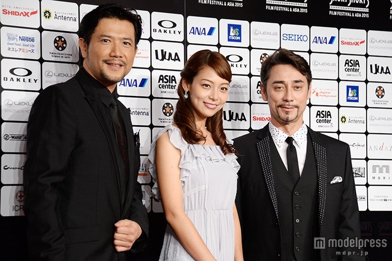 （左から）別所哲也、相武紗季、クリス・ペプラー