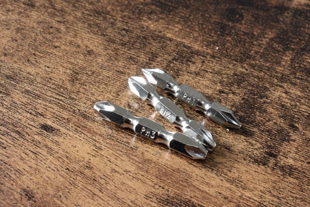 電動ドライバー用ビット(#1、#2、#3、45mm、3本) セット内容 電動ドライバー用ビット(#1、#2、#3、45mm、3本) セット内容