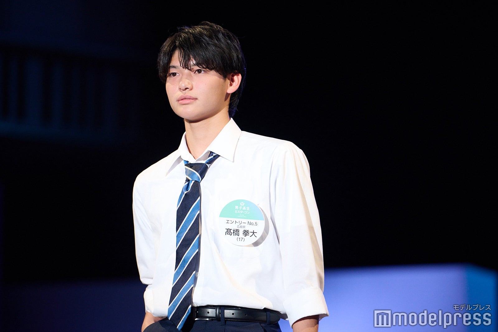 高橋拳大くん「男子高生ミスターコン2023」ファイナル審査の様子（C）モデルプレス
