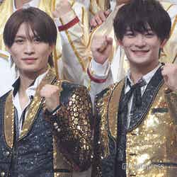 “うきなす”のバディ感をアピールした那須雄登、“うきなす”のリーダーになった浮所飛貴「サマステライブ2024」取材会より(C)モデルプレス