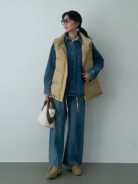 ダウンベスト コーデ ダウンベストコーデ4