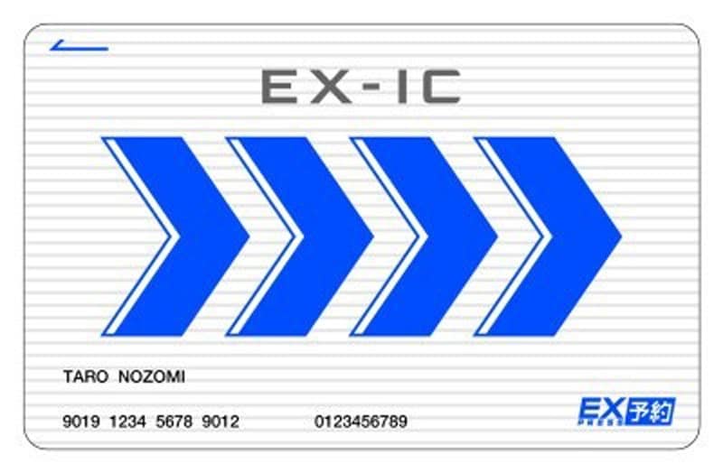エクスプレス予約は、EX予約専用ICカードを改札にタッチ