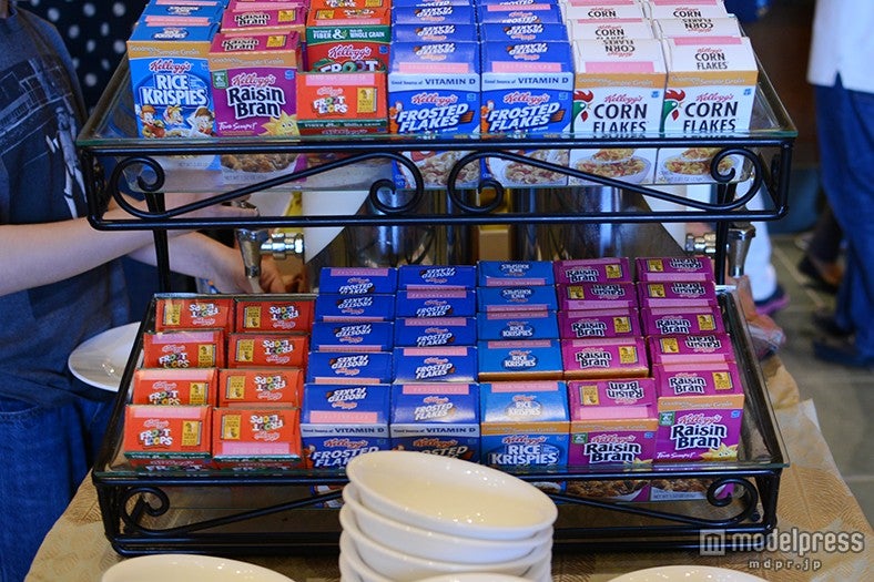 シリアルも種類が豊富／レストラン「ストーリーテラー・カフェ」