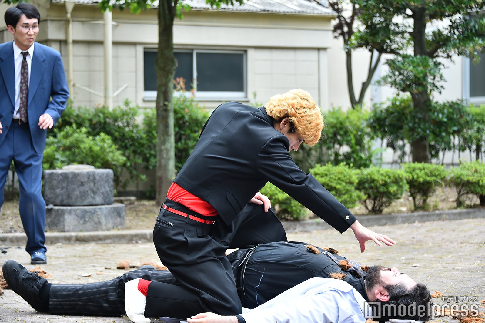 賀来賢人、勝矢／「今日から俺は！！」第6話メイキング（C）モデルプレス