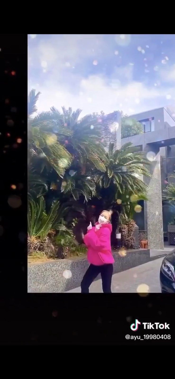 浜崎あゆみTiktokより（提供写真）