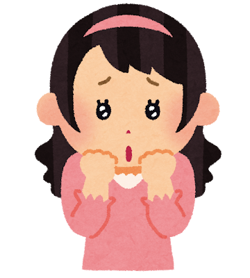 ぶりっ子のイラスト
