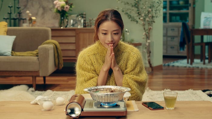 石原さとみ/新テレビCM「待つ幸せ」篇より(提供写真)