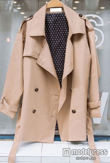 ツイル素材ショート丈トレンチコート「Souliu」7,520円（税込）