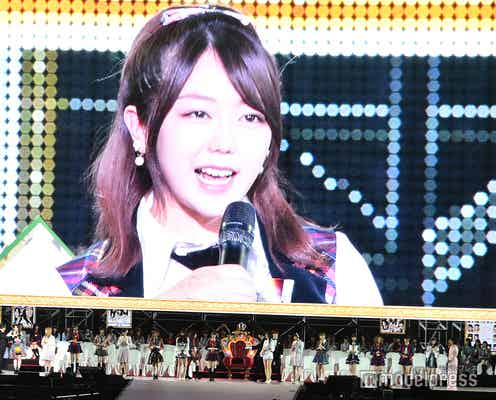 AKB48峯岸みなみ、史上初10年連続ランクイン 最後の1期生「この景色を10回見られたことに感謝」<第10回AKB48世界選抜総選挙>