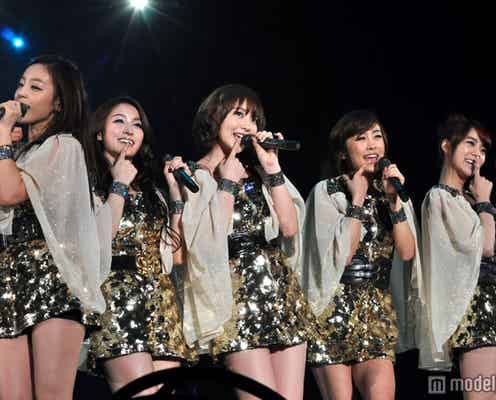 KARA、極ミニ衣装で美脚披露 セクシー“骨盤ダンス”で会場を悩殺