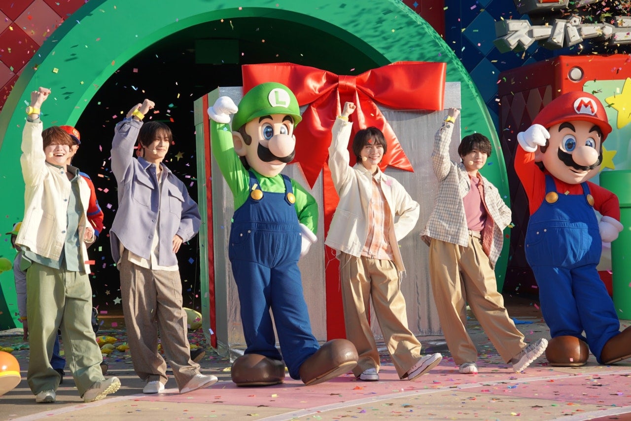 USJ『スーパー・ニンテンドー・ワールド』開業5周年！ なにわ男子も共に“無敵モード”宣言