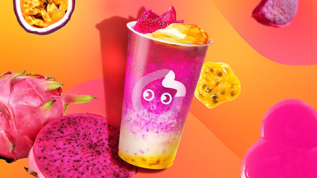 CoCo都可「ぷっちんドラゴンハニー」ぷちぷちパッションフルーツ&ゼリーのぷるんと食感