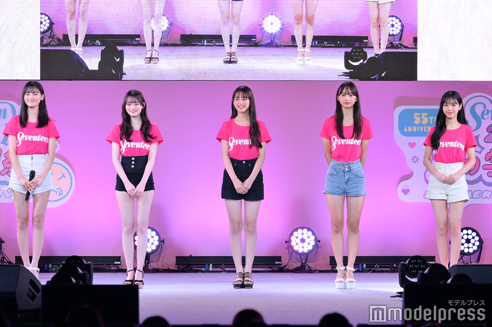 （左から）関谷瑠紀、高比良由菜、竹下優名、松本麗世、宮迫翠月（C）モデルプレス