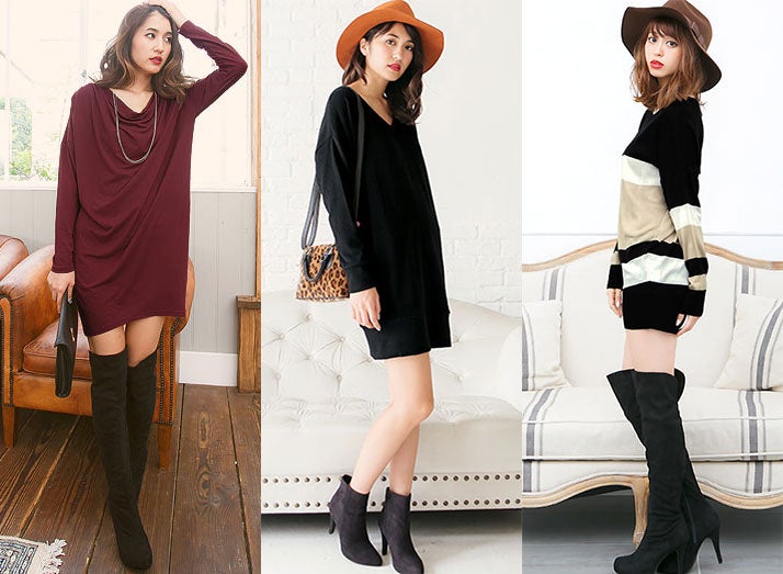 ミニ丈「コクーンワンピ」で色っぽくスタイルアップ！