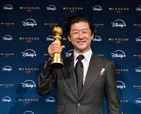 ゴールデングローブ賞受賞の浅野忠信、緊急会見で喜び語る サプライズゲストも登場【SHOGUN 将軍】