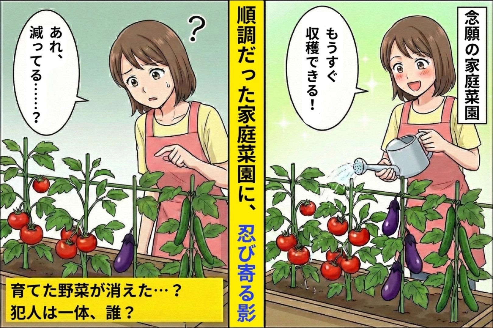 家庭菜園を荒らす隣人を問い詰めた夫→「奥さんが気弱そうだったから」という言い訳に、夫の態度が一変した話