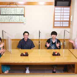 （左から）狩野恵里、矢作兼、増田貴久、ビビる大木（C）テレビ東京
