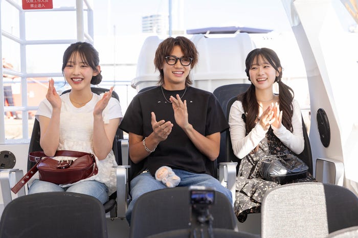 りのん、きんご、ねね「今日、好きになりました。夏休み編2025」(C)AbemaTV, Inc.