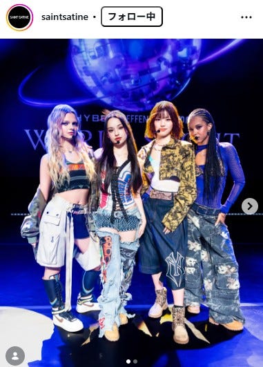 SAINT SATINE Instagramより