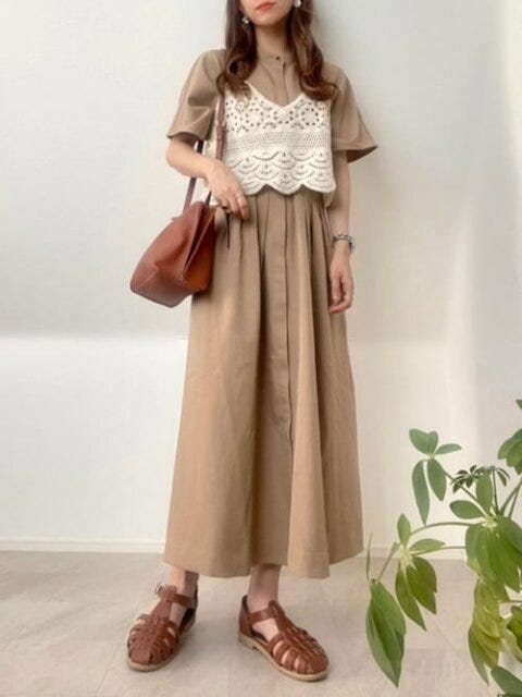 ビスチェ　コーデ　着回し