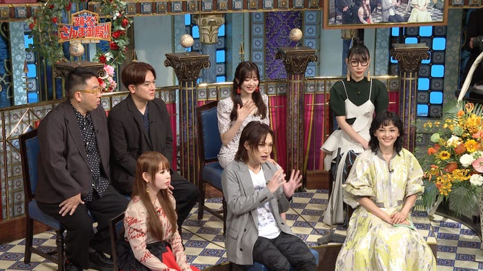 (上段左から)なすなかにし、森香澄、ハシヤスメ・アツコ(下段左から)中川翔子、鬼龍院翔、南果歩(C)日本テレビ