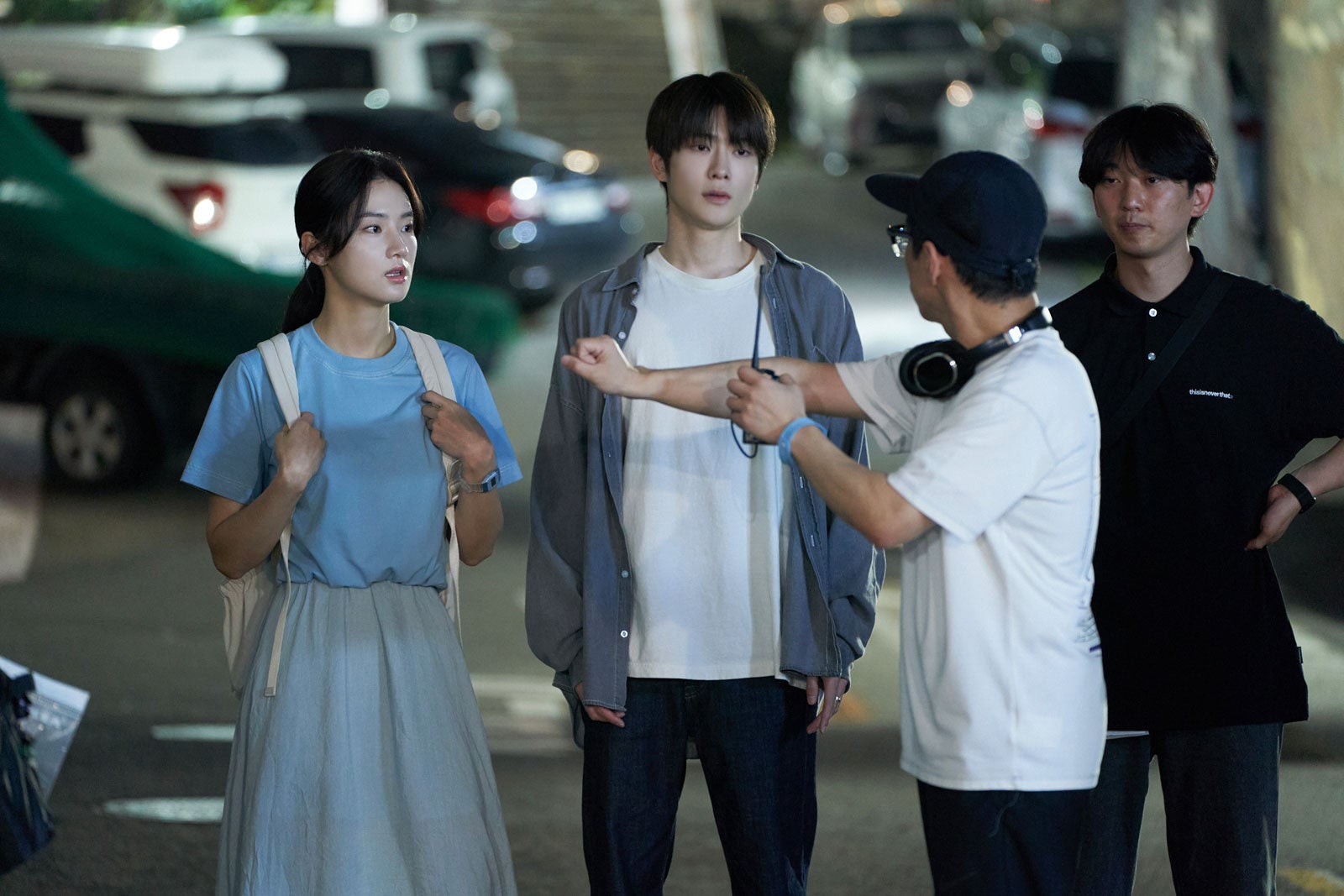 パク・ジュヒョン、ジェヒョンら「6時間後に君は死ぬ」メイキングより（C）2024, Mystery Pictures, ALL RIGHTS RESERVED