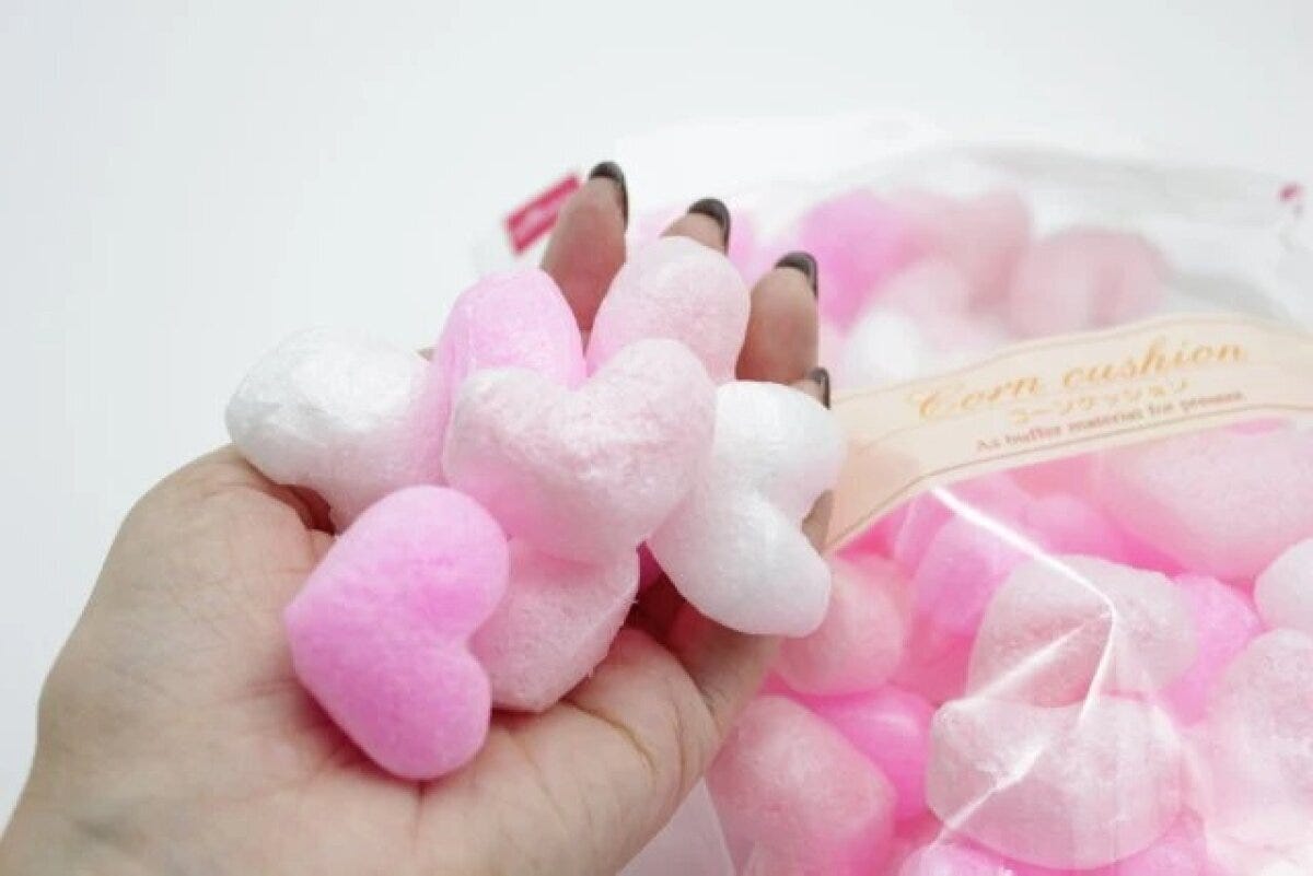 ダイソー　コーンクッション（ピンク・ホワイト）　パッケージ