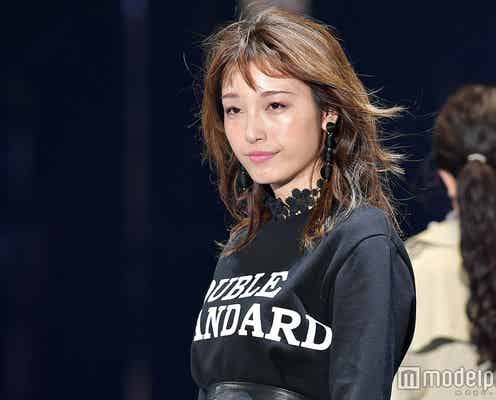 木下優樹菜の透ける美脚にくぎ付け 投げキスに黄色い歓声<TGC2018S/S>