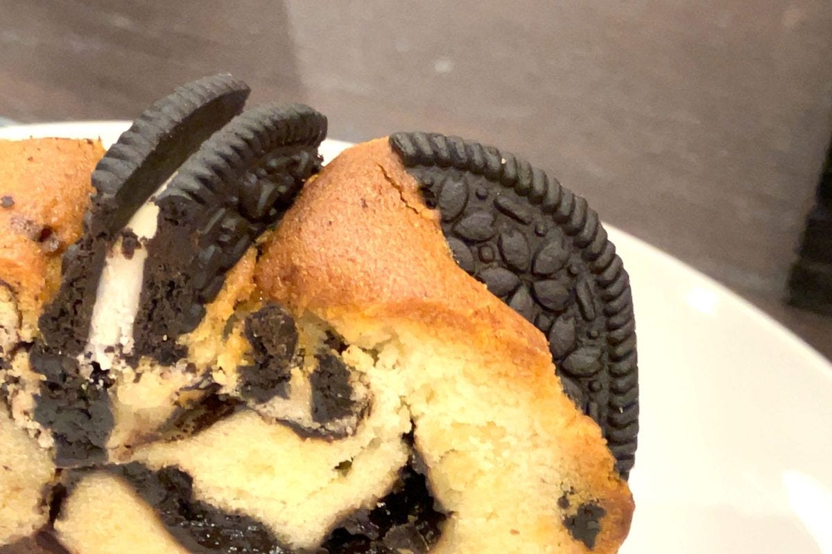 クッキーとチョコレートのパウンドケーキ