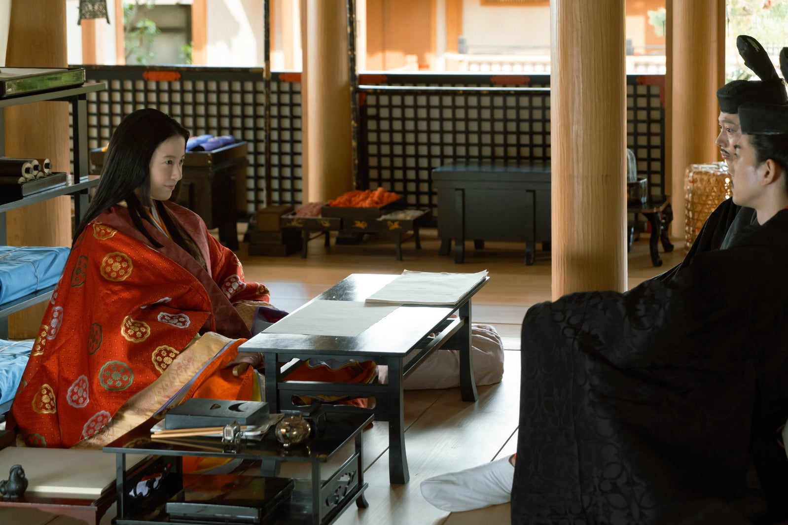 吉高由里子、金田哲、町田啓太「光る君へ」第33話（C）NHK