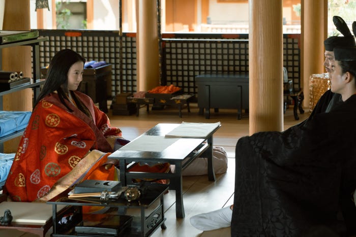 吉高由里子、金田哲、町田啓太「光る君へ」第33話(C)NHK