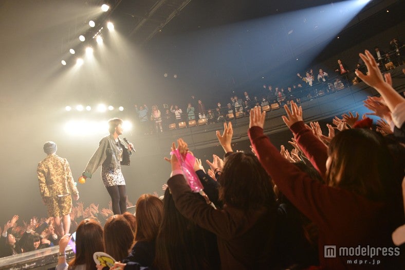 高校生から大歓声を浴びた