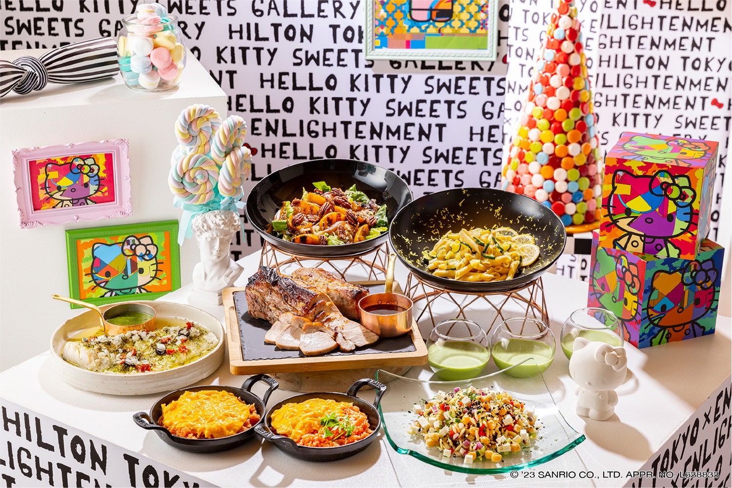 ハローキティ in スイーツ・ギャラリー／画像提供：ヒルトン東京