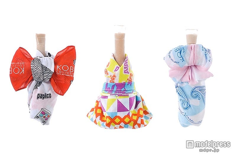 グリコのパピコにハンカチを巻く「巻きパピ子」