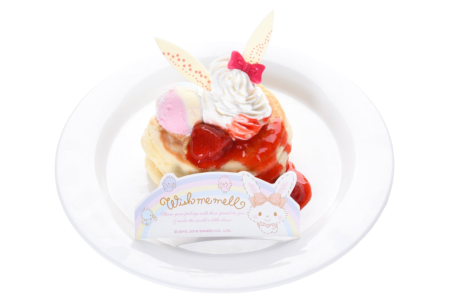 メルちゃんのリコッタパンケーキ（800円）※発売中／画像提供：サンリオエンターテイメント