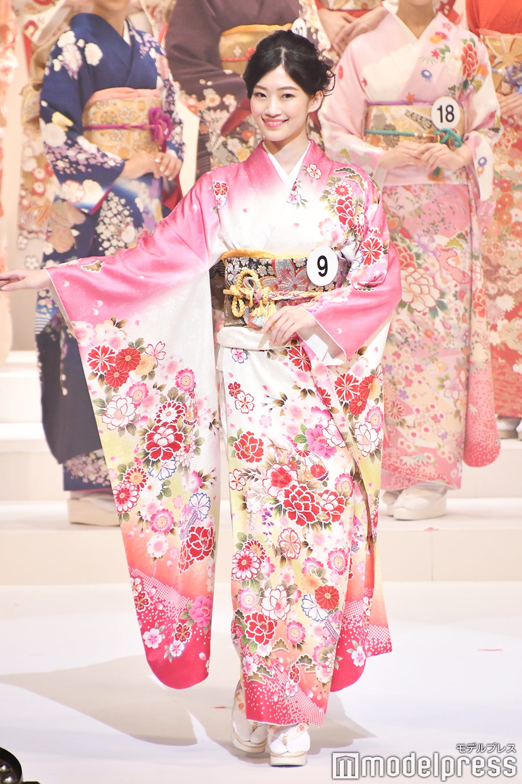着物審査の様子／「2020ミス・インターナショナル日本代表選出大会」（C）モデルプレス