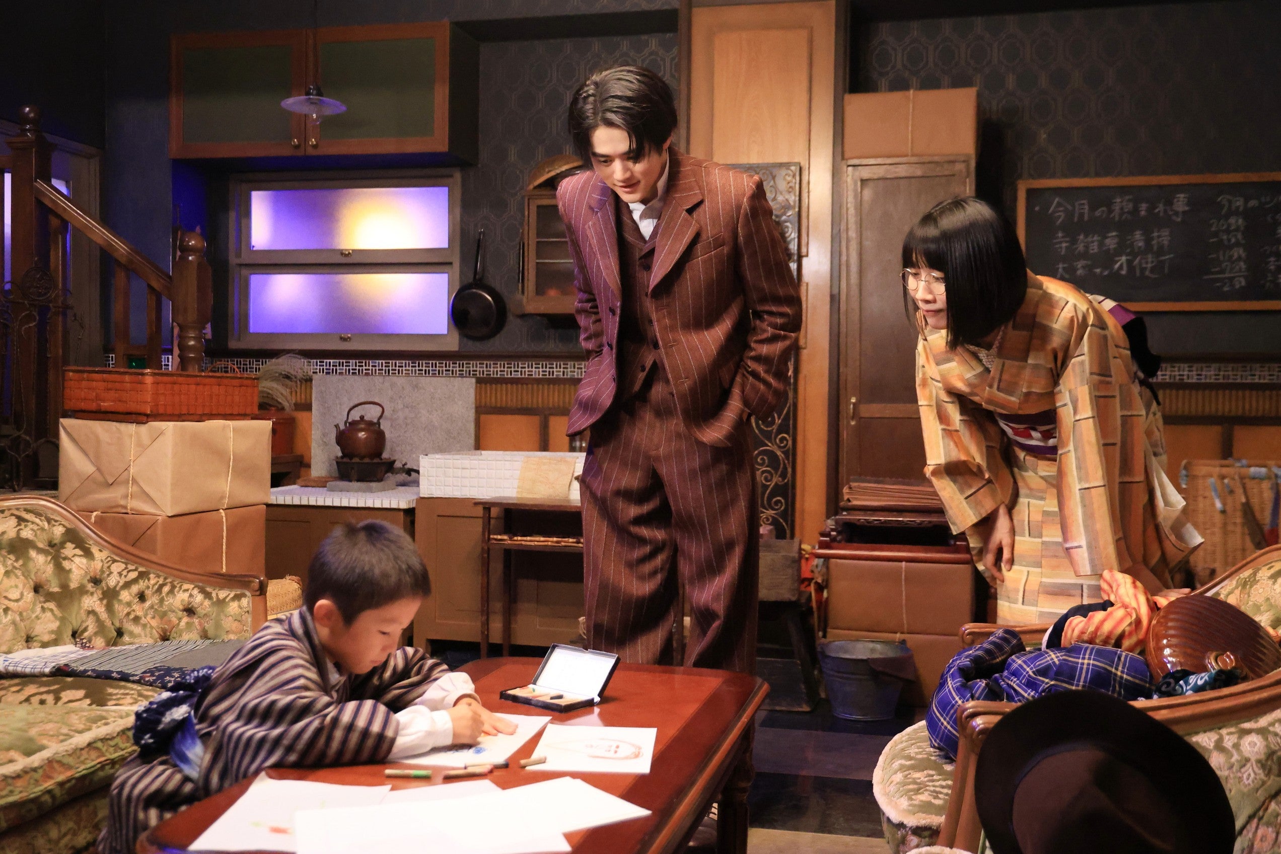 渋谷そらじ、鈴鹿央士、松本穂香「嘘解きレトリック」第7話（C）フジテレビ